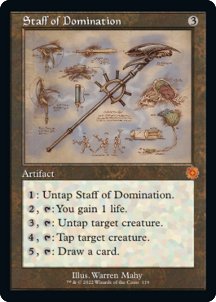 Staff of Domination (Retro Schematic) [The Brothers' War Retro Artifacts] | The CG Realm