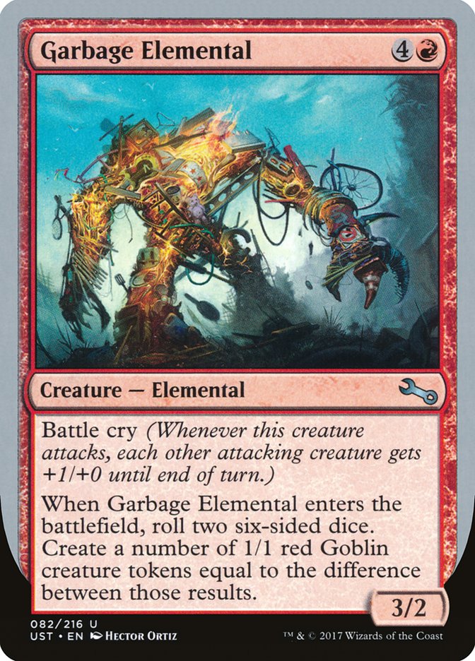 Garbage Elemental (3/2 Creature) [Unstable] | The CG Realm