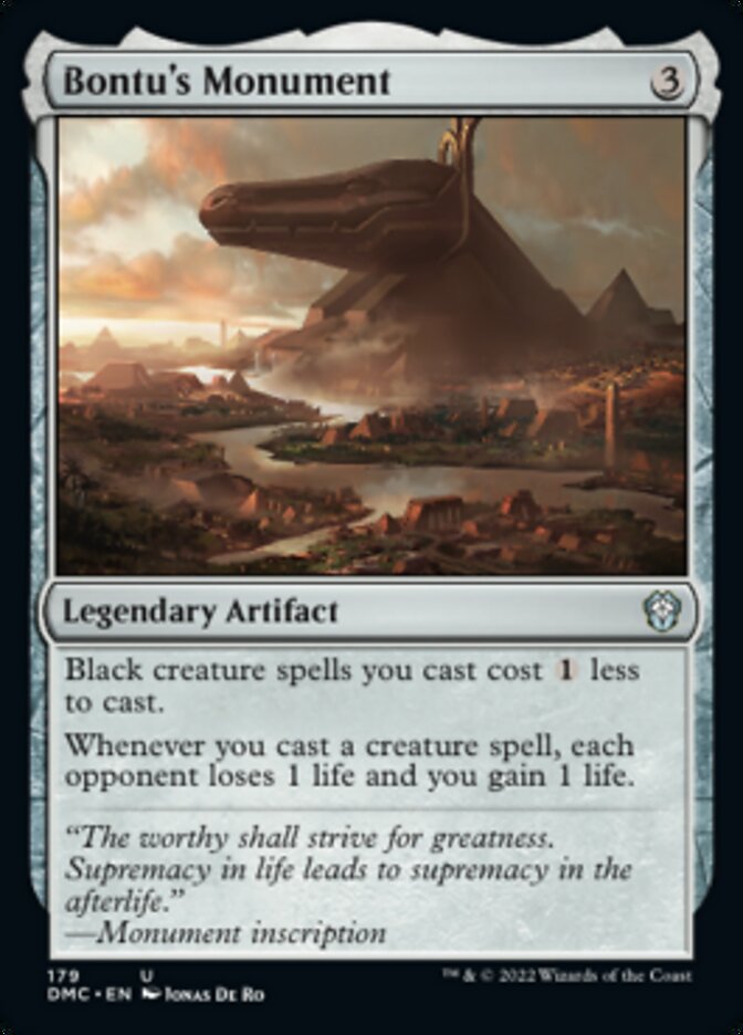 Bontu's Monument [Dominaria United Commander] | The CG Realm