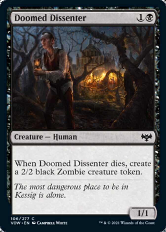 Doomed Dissenter [Innistrad: Crimson Vow] | The CG Realm