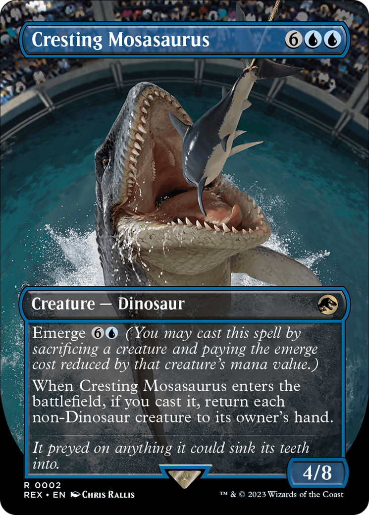 Cresting Mosasaurus (Borderless) [Jurassic World Collection] | The CG Realm