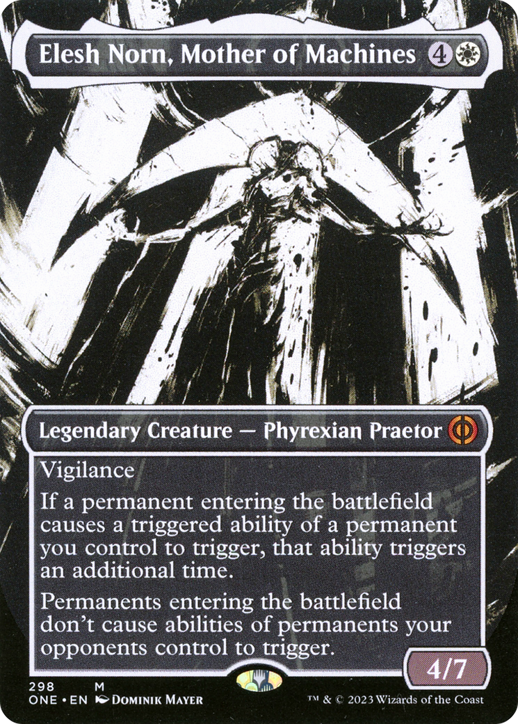 Elesh Norn, Mother of Machines (Borderless Ichor) [Phyrexia: All Will Be One] | The CG Realm