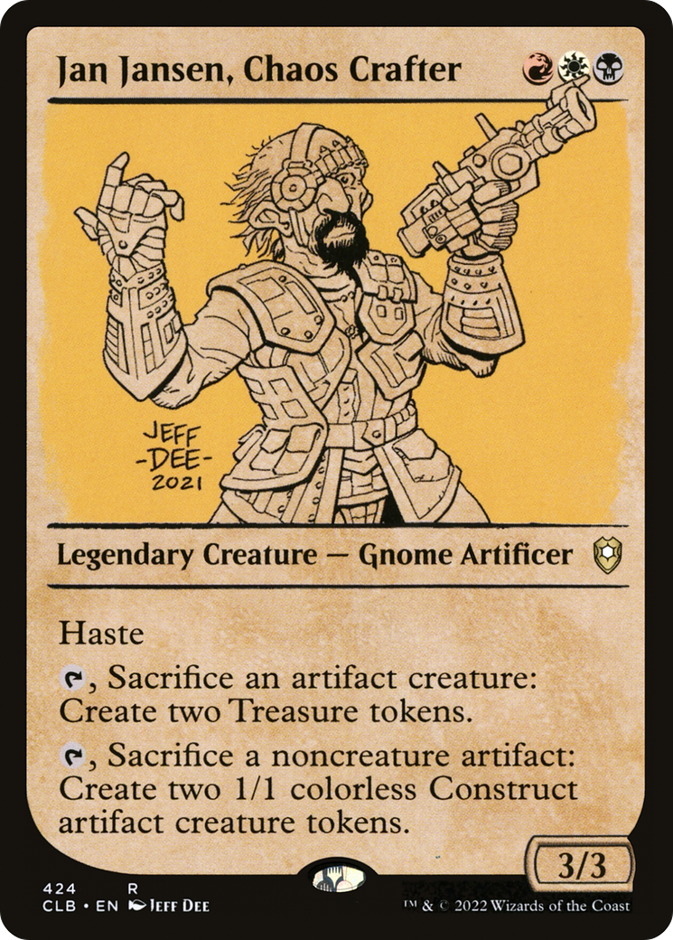 Jan Jansen, Chaos Crafter (Showcase) [Commander Legends: Battle for Baldur's Gate] | The CG Realm