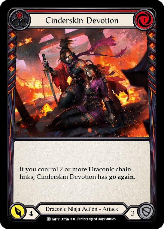 Cinderskin Devotion (Red) [FAI016] (Uprising Fai Blitz Deck) | The CG Realm