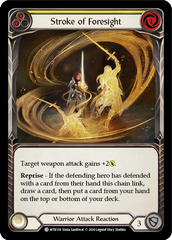 Stroke of Foresight (Yellow) [U-WTR139] (Welcome to Rathe Unlimited)  Unlimited Rainbow Foil | The CG Realm