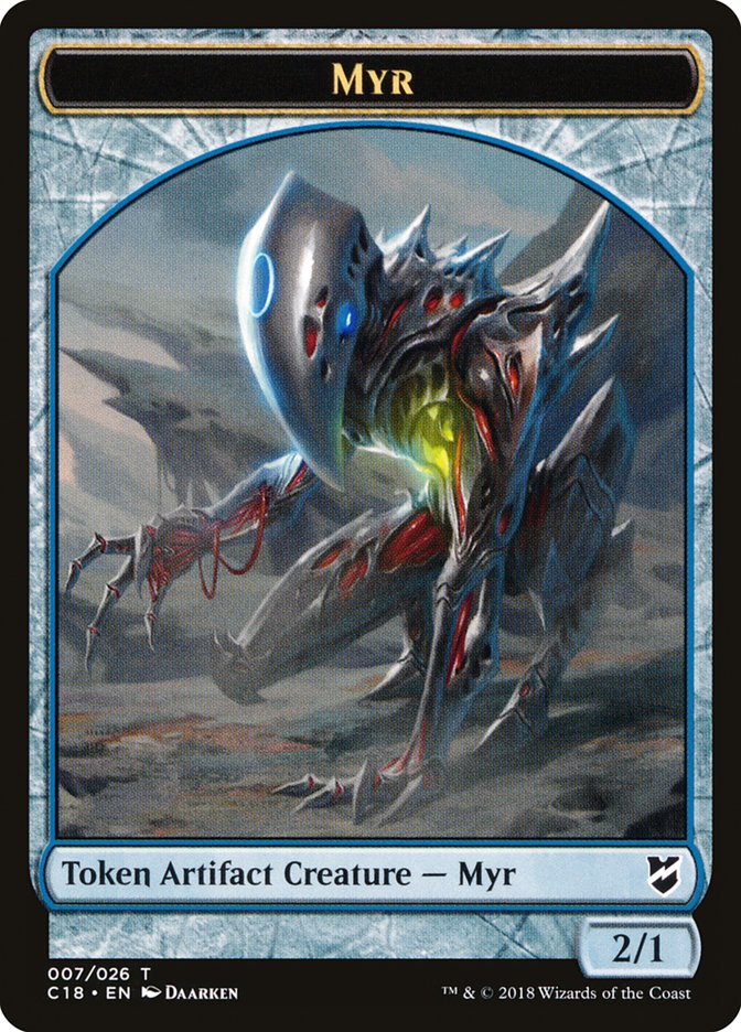 Myr Token (007/026) [Commander 2018 Tokens] | The CG Realm