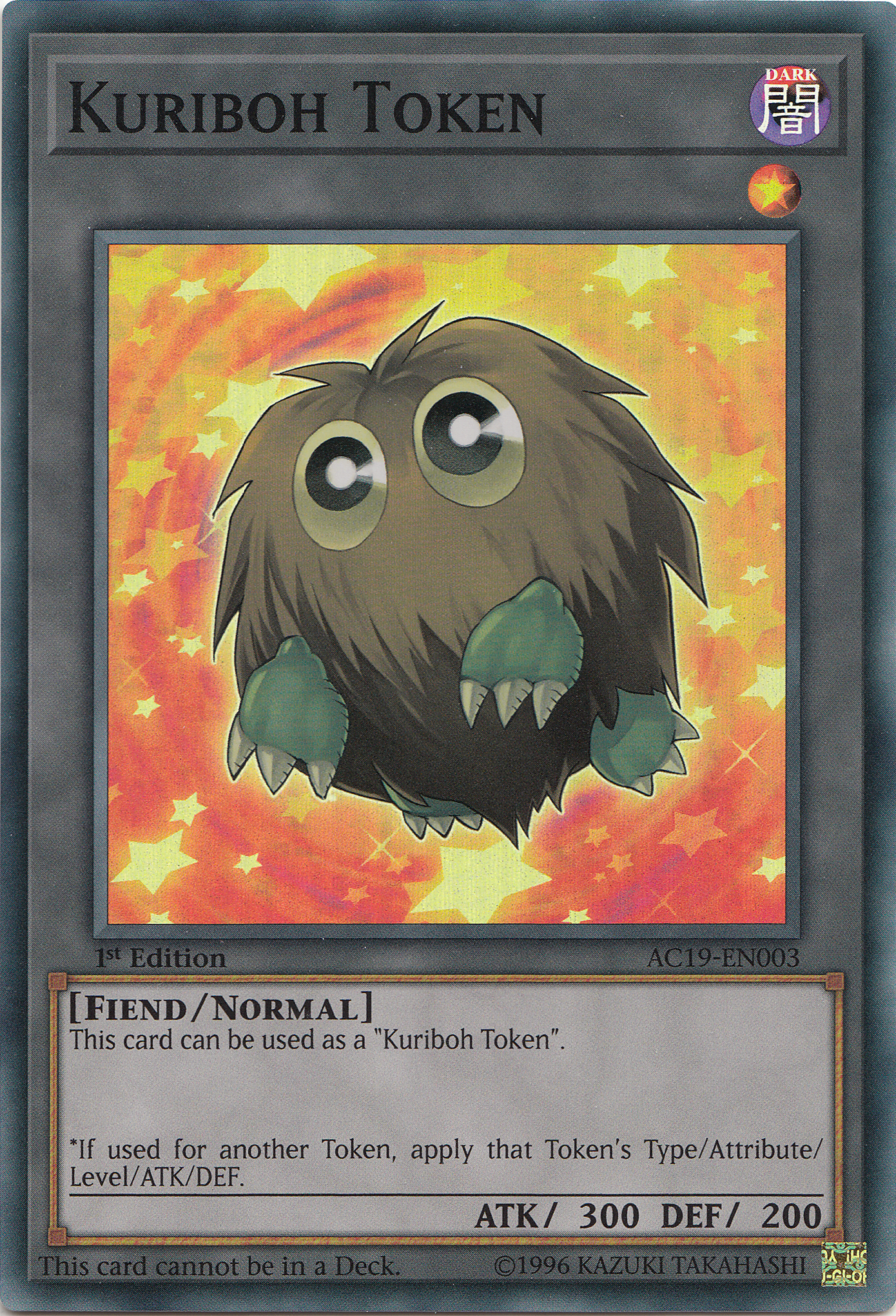 Kuriboh Token [AC19-EN003] Super Rare | The CG Realm