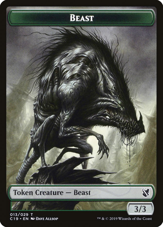 Beast Token (013/029) [Commander 2019 Tokens] | The CG Realm