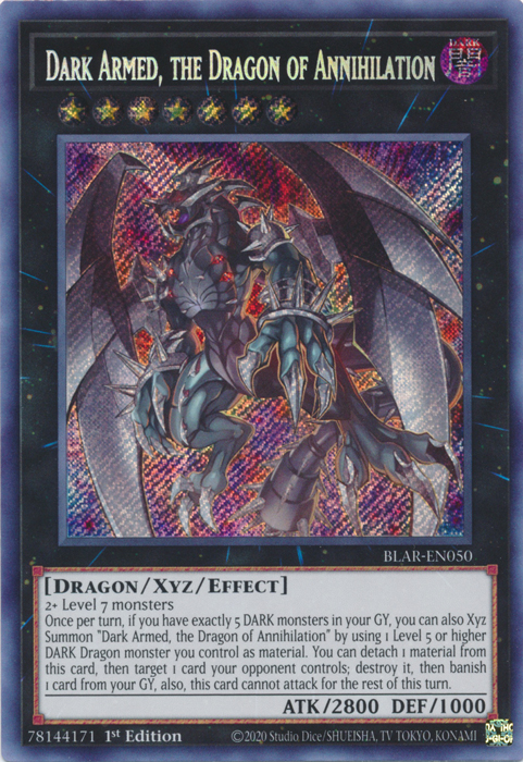 Dark Armed, the Dragon of Annihilation [BLAR-EN050] Secret Rare | The CG Realm