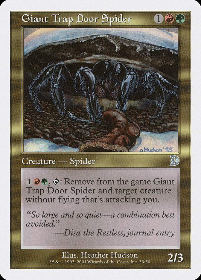 Giant Trap Door Spider [Deckmasters] | The CG Realm