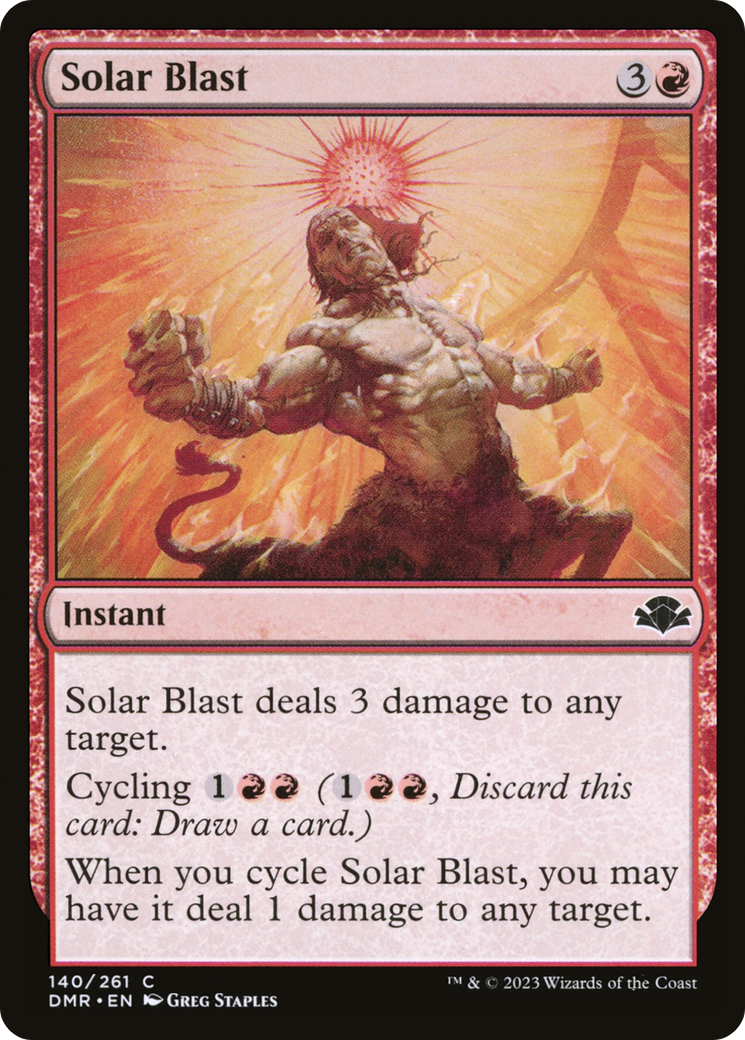 Solar Blast [Dominaria Remastered] | The CG Realm