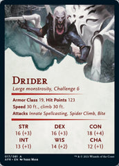 Drider Art Card [Dungeons & Dragons: Adventures in the Forgotten Realms Art Series] | The CG Realm