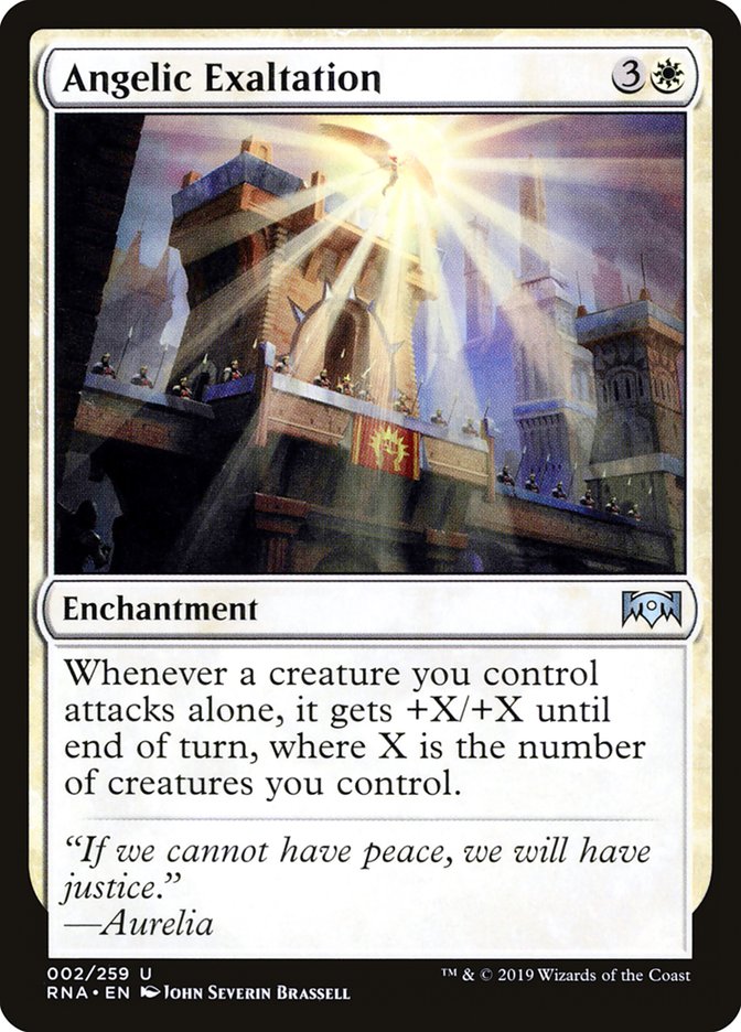 Angelic Exaltation [Ravnica Allegiance] | The CG Realm