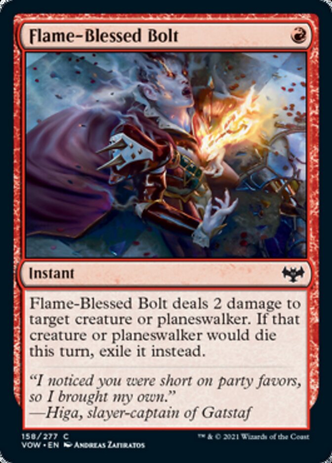 Flame-Blessed Bolt [Innistrad: Crimson Vow] | The CG Realm