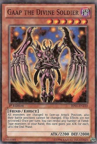 Gaap the Divine Soldier [BP01-EN150] Starfoil Rare | The CG Realm