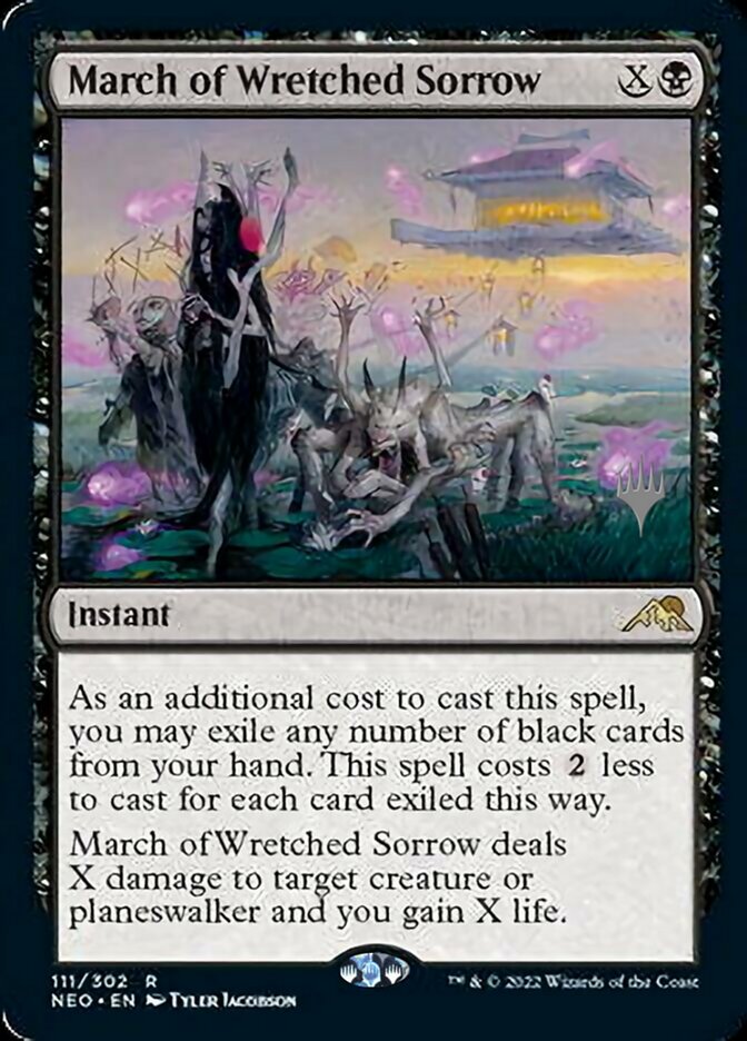 March of Wretched Sorrow (Promo Pack) [Kamigawa: Neon Dynasty Promos] | The CG Realm