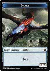 Drake // Human Double-Sided Token [Commander 2019 Tokens] | The CG Realm