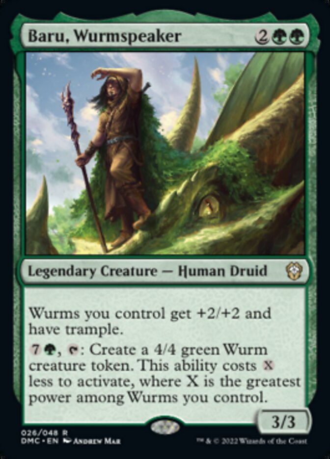 Baru, Wurmspeaker [Dominaria United Commander] | The CG Realm