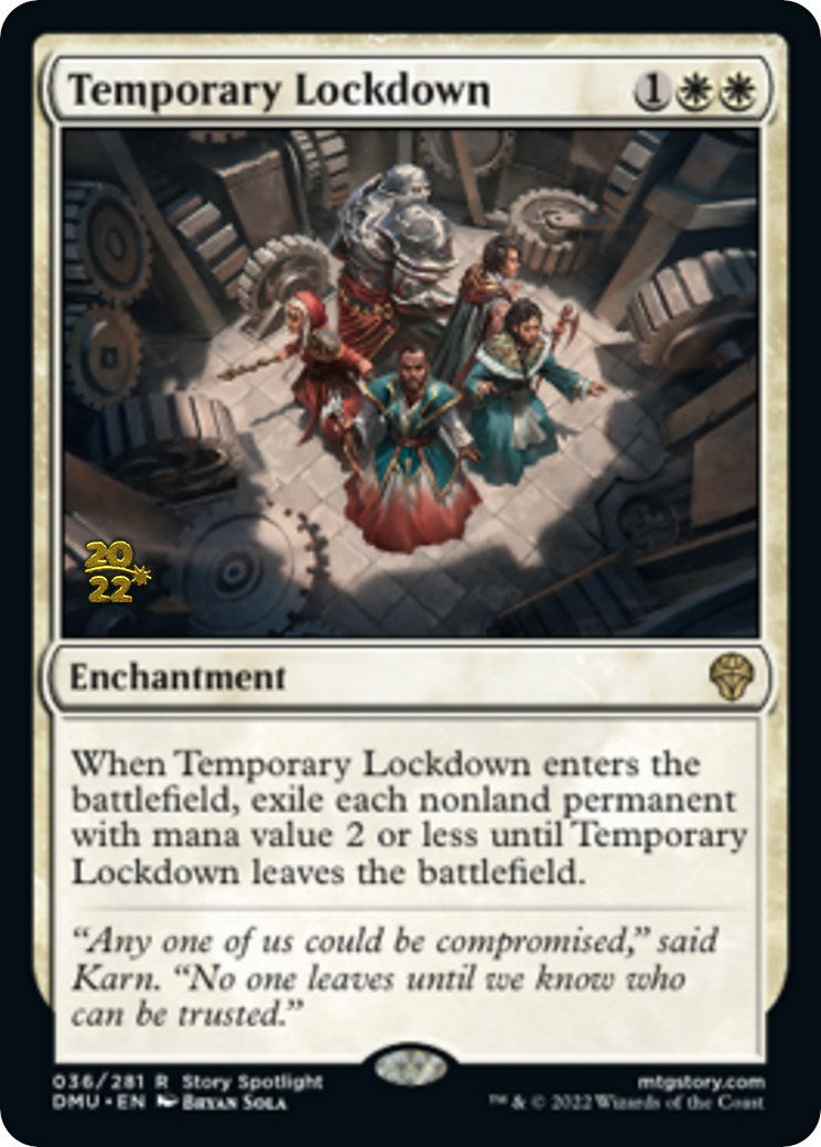 Temporary Lockdown [Dominaria United Prerelease Promos] | The CG Realm