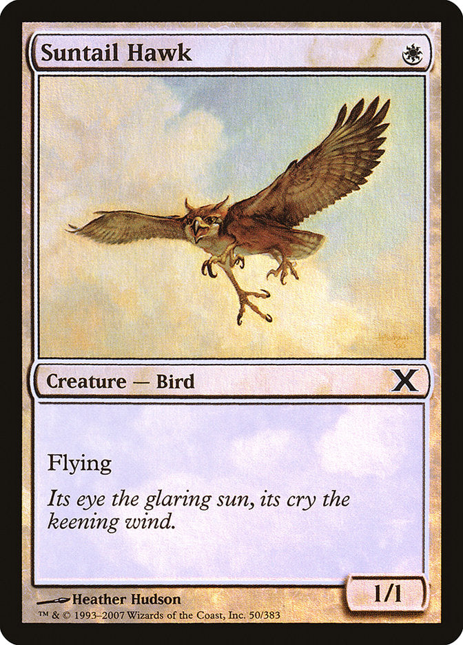 Suntail Hawk (Premium Foil) [Tenth Edition] | The CG Realm