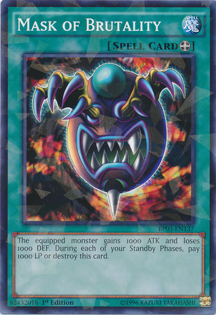 Mask of Brutality [BP03-EN137] Shatterfoil Rare | The CG Realm