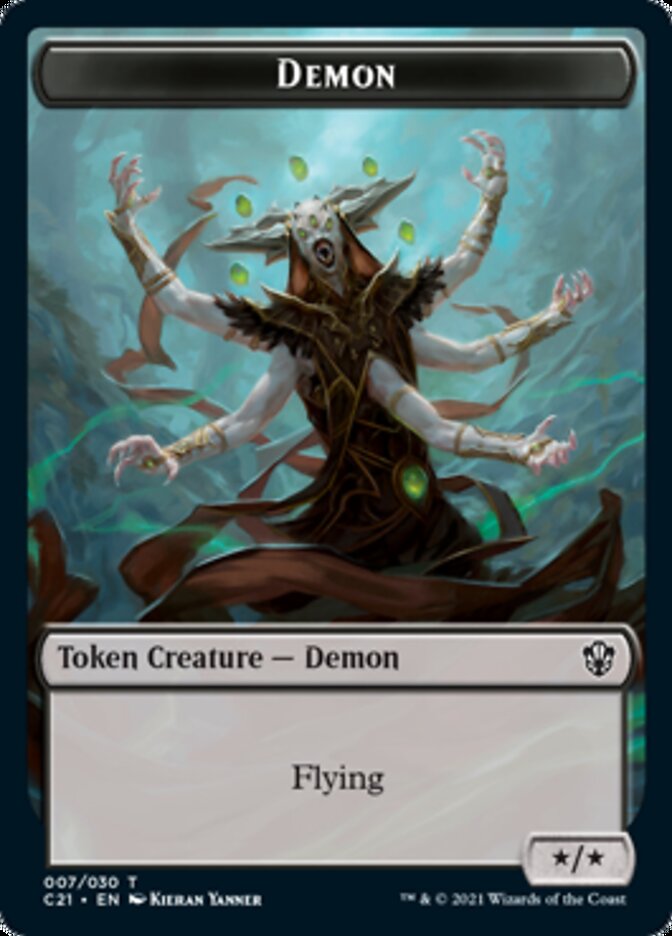 Demon // Fungus Beast Double-Sided Token [Commander 2021 Tokens] | The CG Realm