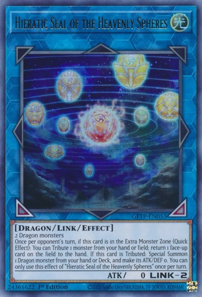 Hieratic Seal of the Heavenly Spheres [GFTP-EN053] Ultra Rare | The CG Realm