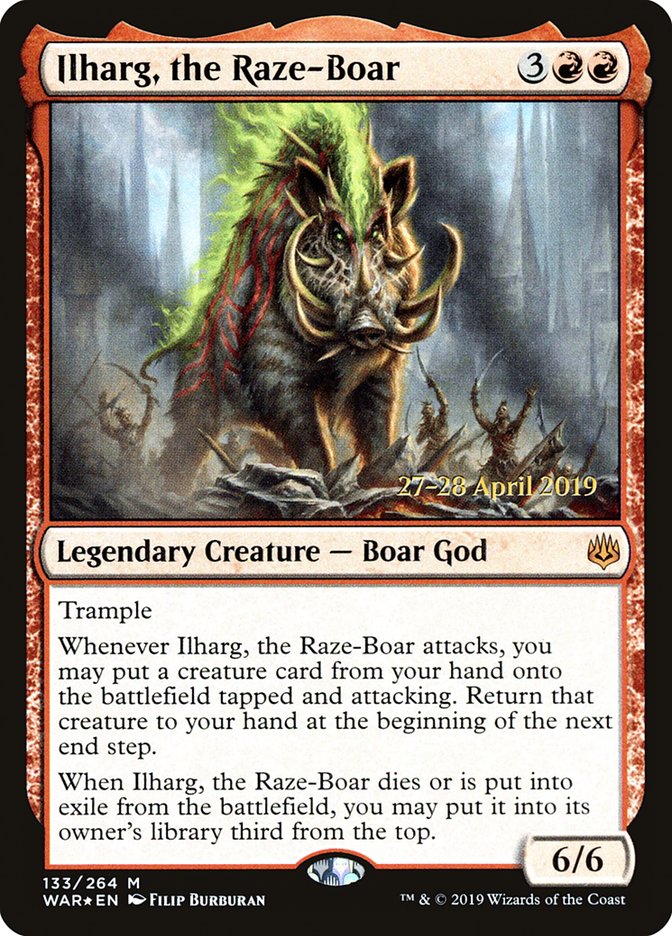 Ilharg, the Raze-Boar [War of the Spark Prerelease Promos] | The CG Realm