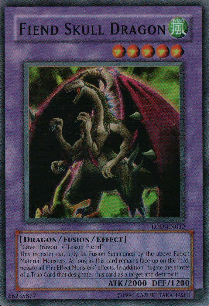 Fiend Skull Dragon [LOD-EN039] Super Rare | The CG Realm