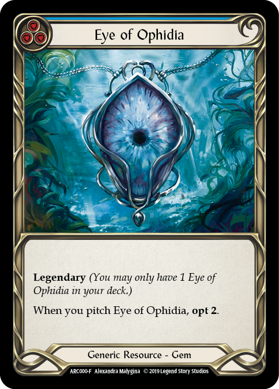 Eye of Ophidia [ARC000-F] (Arcane Rising)  1st Edition Cold Foil | The CG Realm