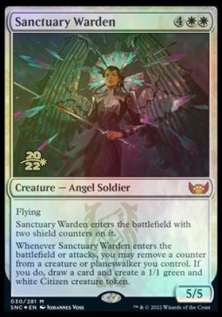 Sanctuary Warden [Streets of New Capenna Prerelease Promos] | The CG Realm