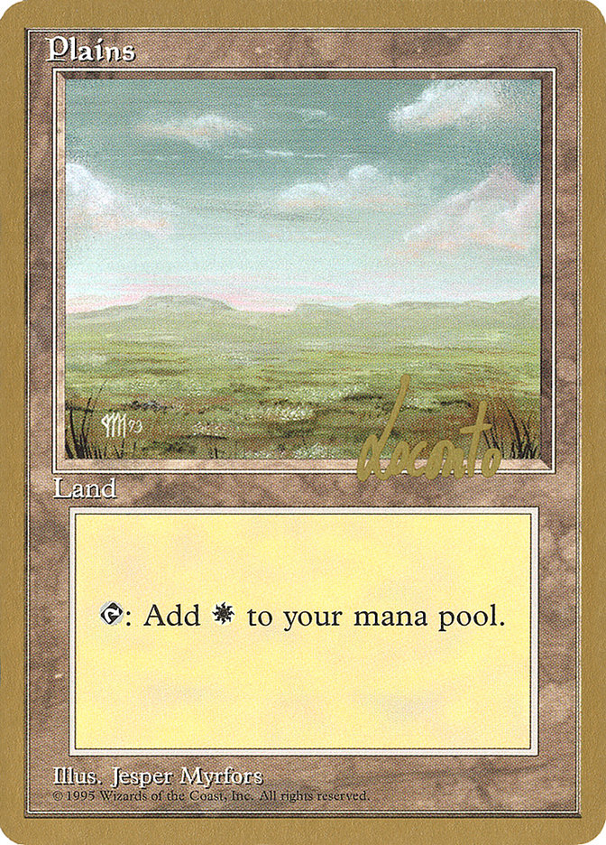 Plains (ml364) (Michael Loconto) [Pro Tour Collector Set] | The CG Realm