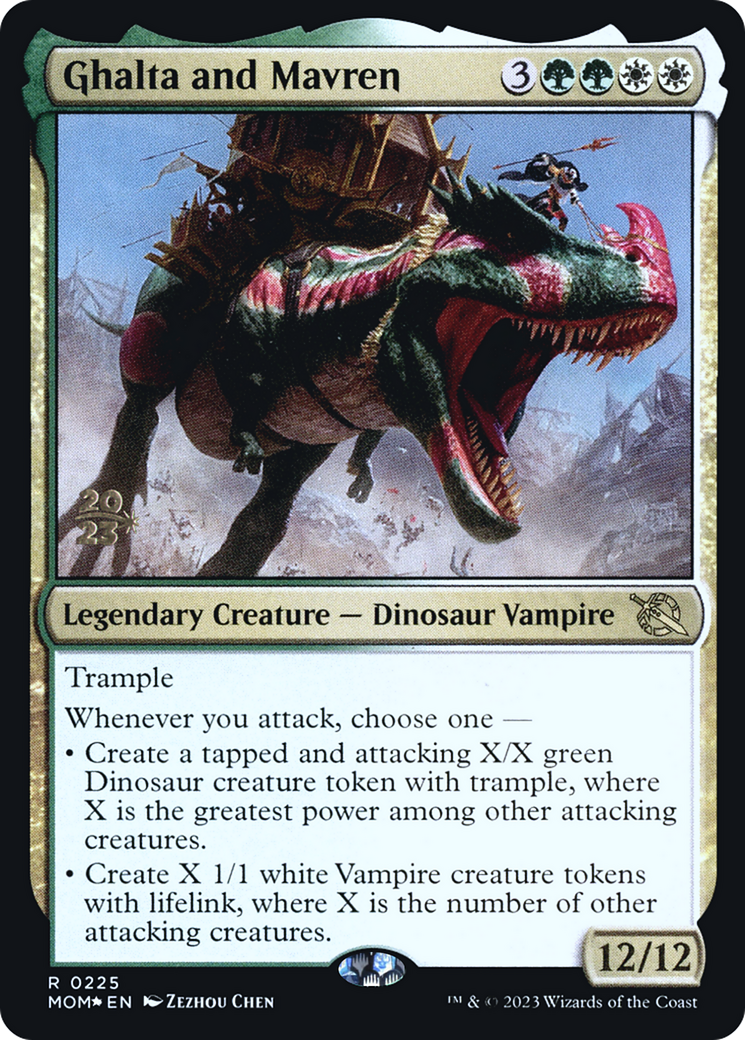 Ghalta and Mavren [March of the Machine Prerelease Promos] | The CG Realm