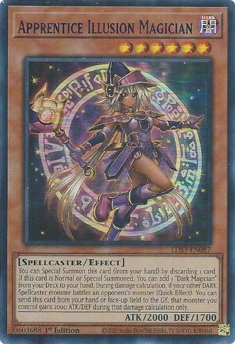 Apprentice Illusion Magician (Blue) [LDS3-EN087] Ultra Rare | The CG Realm