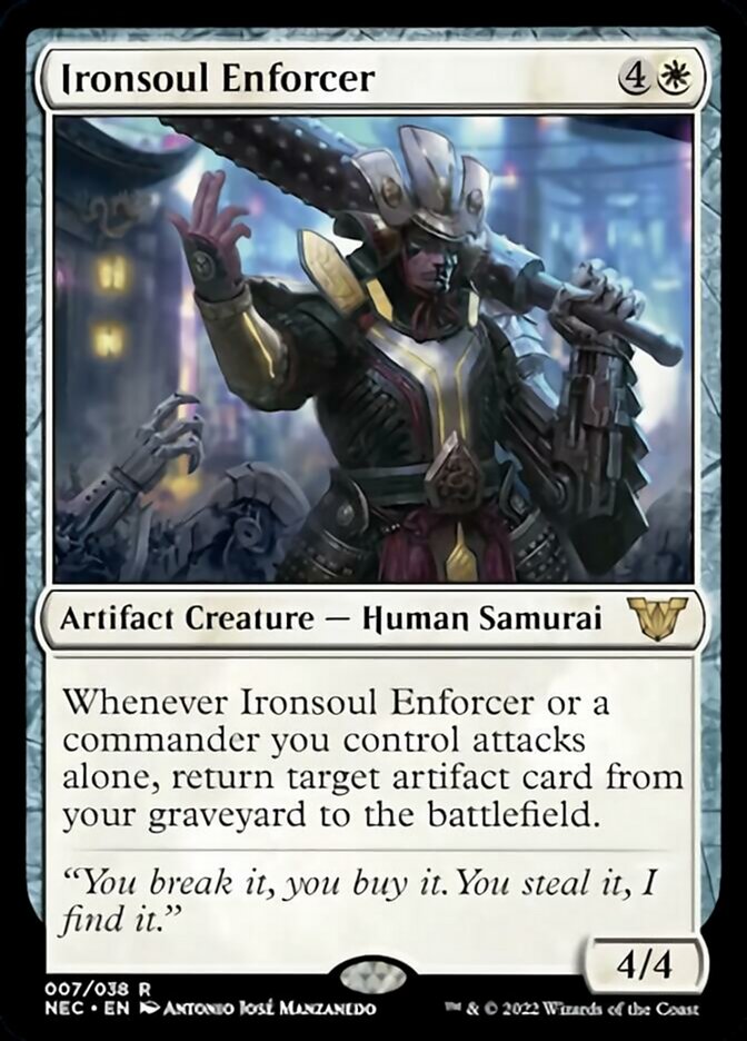 Ironsoul Enforcer [Kamigawa: Neon Dynasty Commander] | The CG Realm