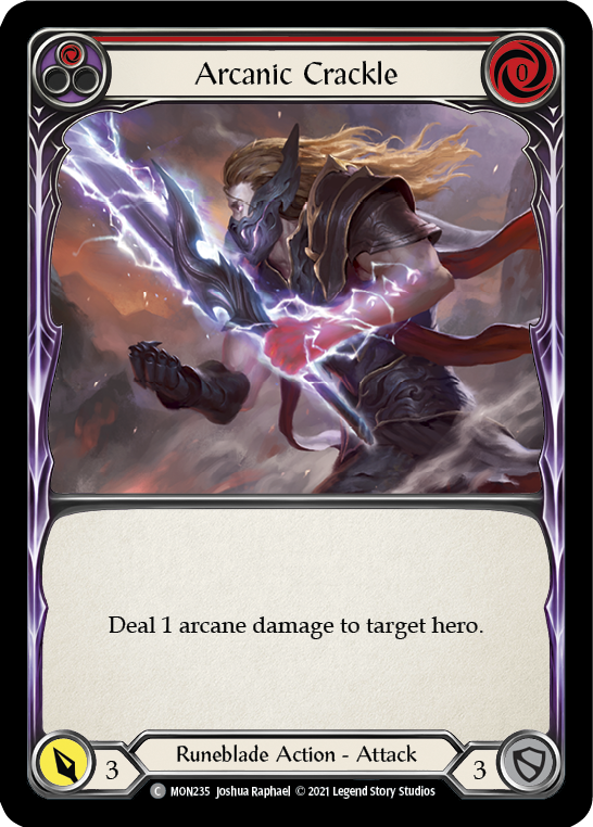 Arcanic Crackle (Red) [MON235] (Monarch)  1st Edition Normal | The CG Realm