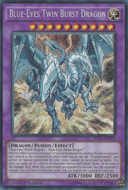 Blue-Eyes Twin Burst Dragon [SHVI-EN099] Secret Rare | The CG Realm