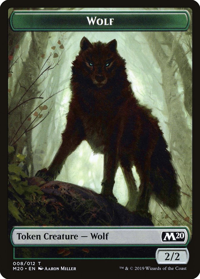 Zombie // Wolf Double-Sided Token [Game Night 2019 Tokens] | The CG Realm