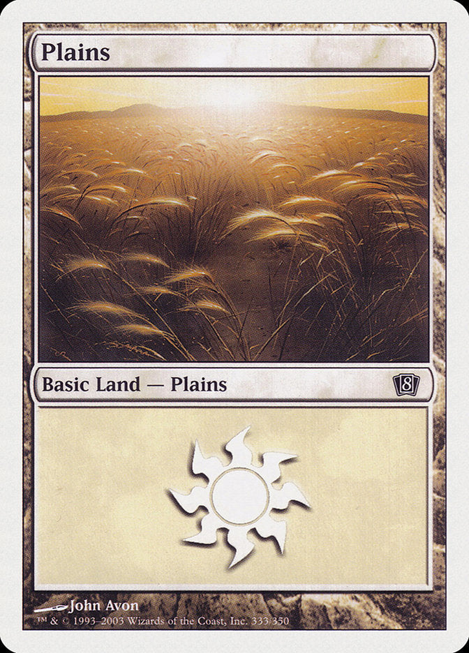 Plains (333) [Eighth Edition] | The CG Realm