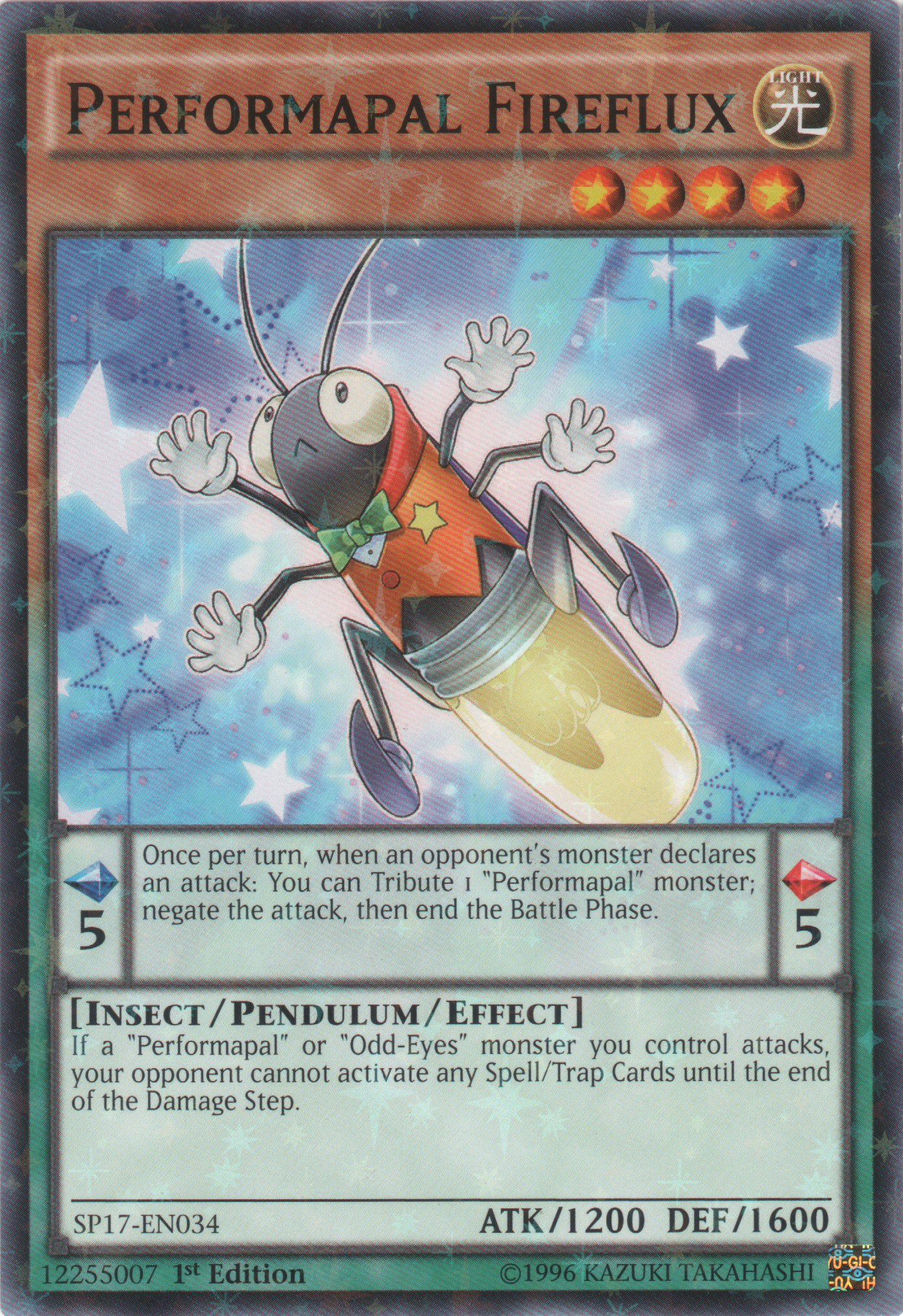 Performapal Fireflux [SP17-EN034] Starfoil Rare | The CG Realm