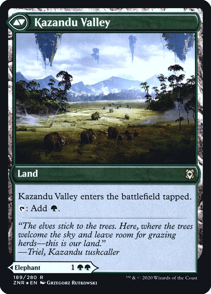 Kazandu Mammoth // Kazandu Valley [Zendikar Rising Prerelease Promos] | The CG Realm