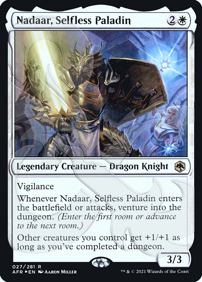 Nadaar, Selfless Paladin (Ampersand Promo) [Dungeons & Dragons: Adventures in the Forgotten Realms Promos] | The CG Realm