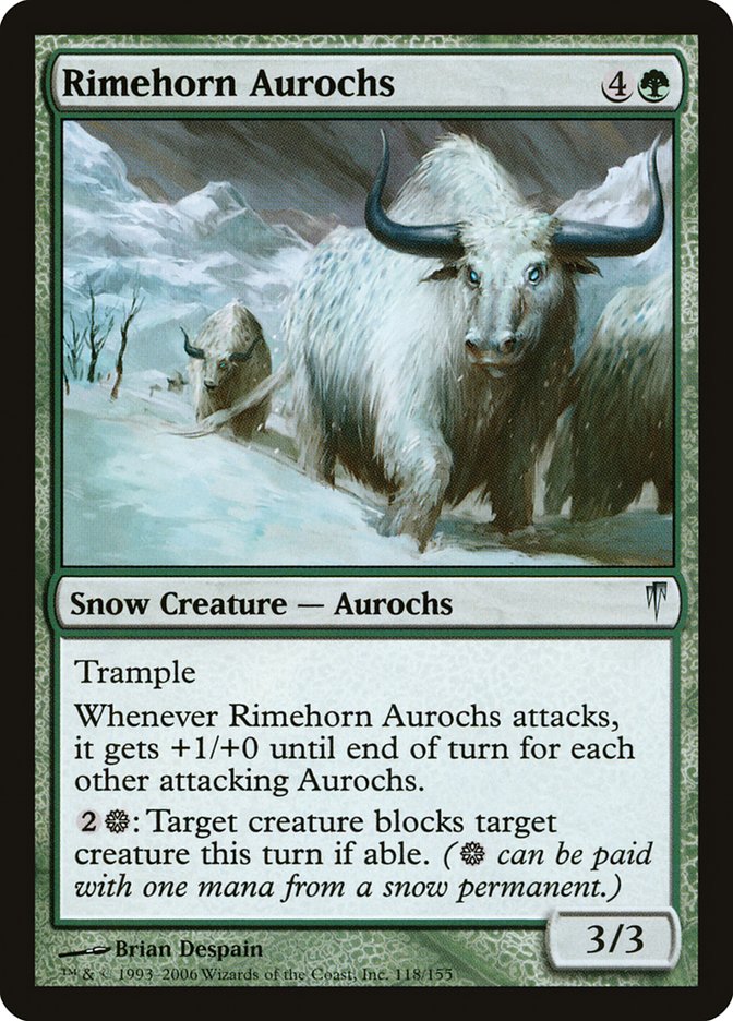 Rimehorn Aurochs [Coldsnap] | The CG Realm