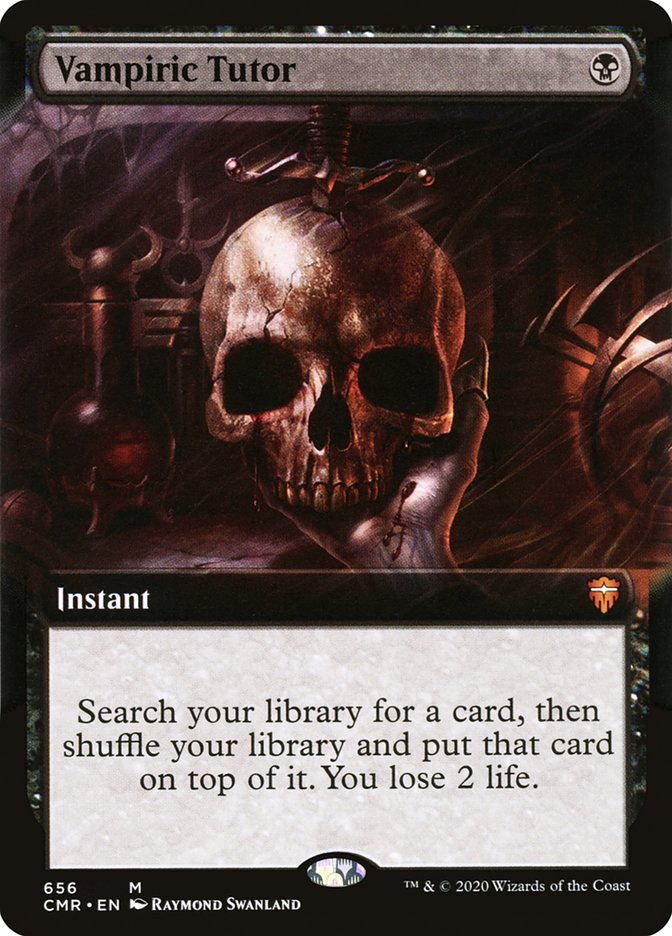 Vampiric Tutor (Extended Art) [Commander Legends] | The CG Realm