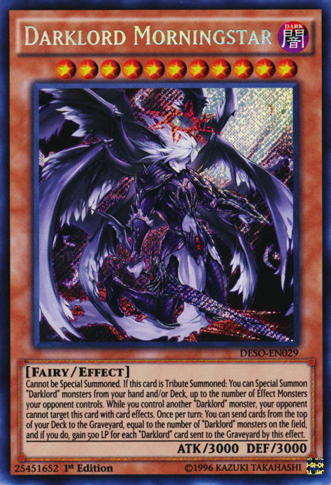 Darklord Morningstar [DESO-EN029] Secret Rare | The CG Realm