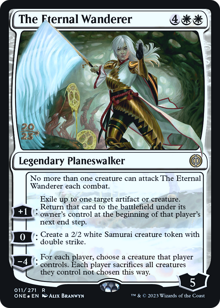 The Eternal Wanderer [Phyrexia: All Will Be One Prerelease Promos] | The CG Realm