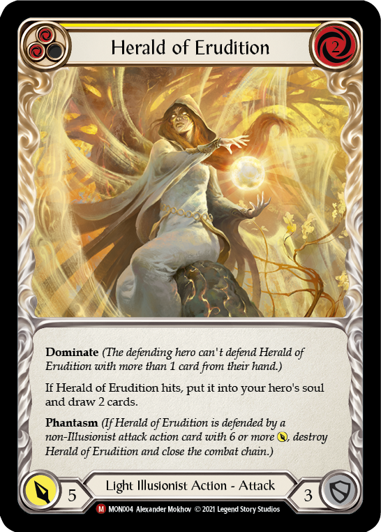 Herald of Erudition [MON004] (Monarch)  1st Edition Normal | The CG Realm