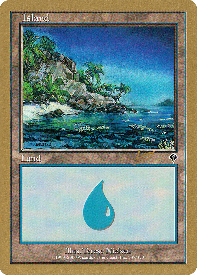 Island (rl337a) (Raphael Levy) [World Championship Decks 2002] | The CG Realm