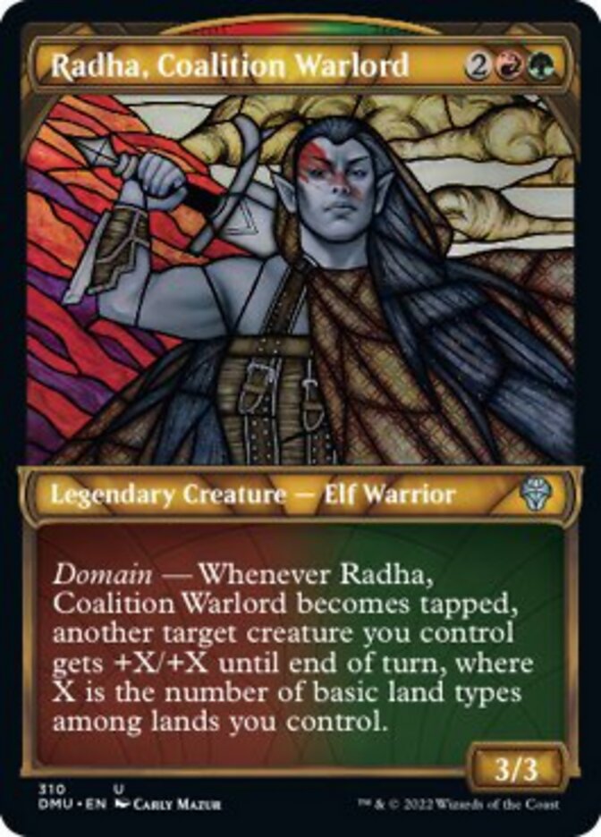 Radha, Coalition Warlord (Showcase) [Dominaria United] | The CG Realm