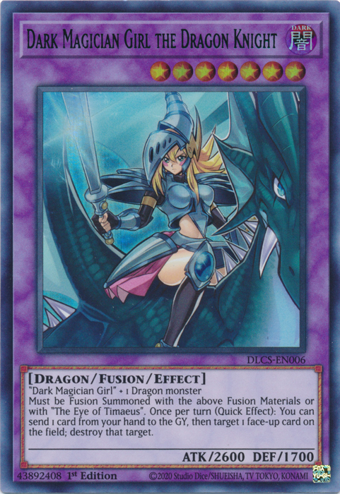 Dark Magician Girl the Dragon Knight (Blue) [DLCS-EN006] Ultra Rare | The CG Realm